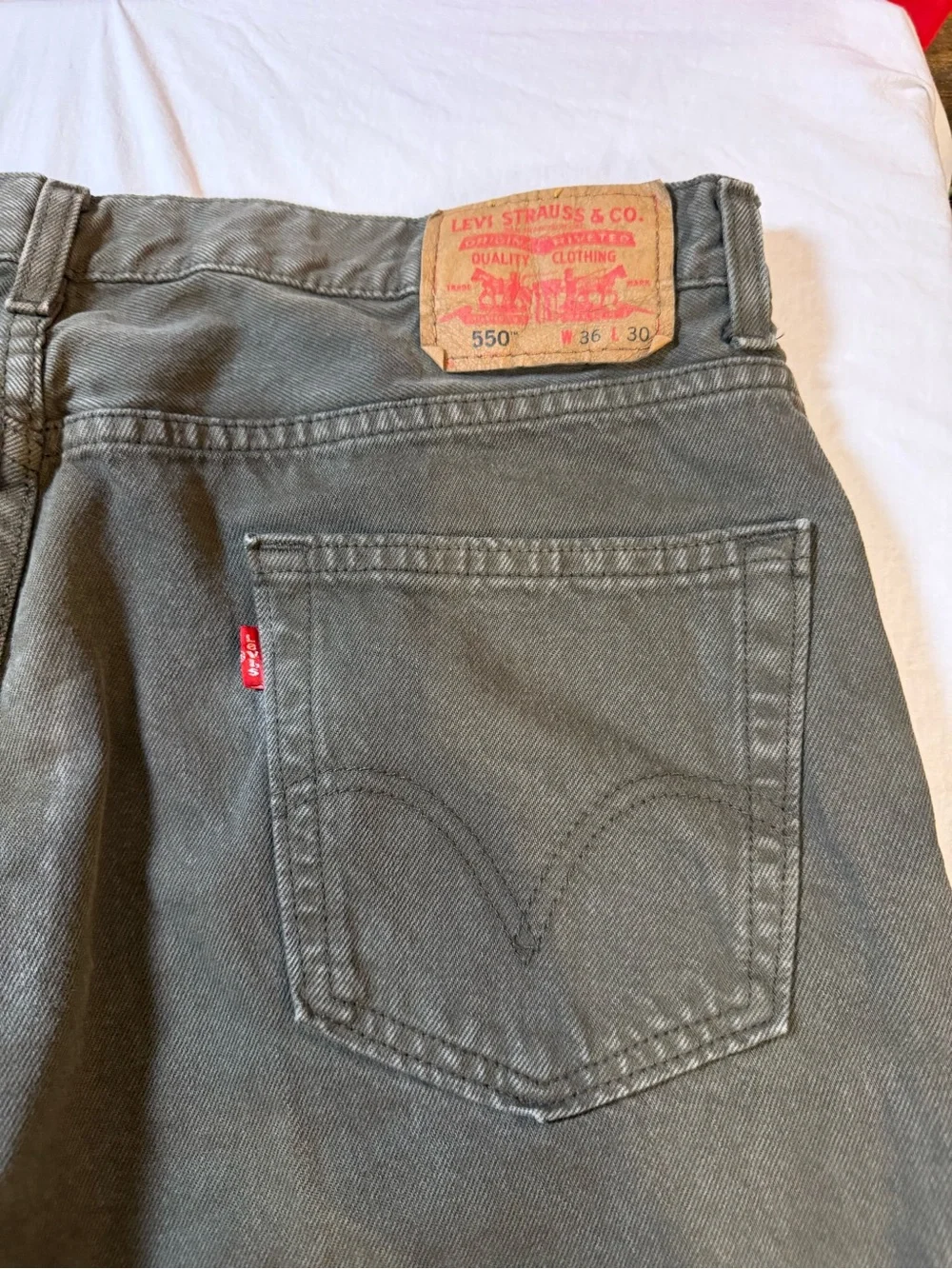 Levi's Olive/Taupe Straight-Leg Chinos